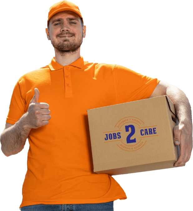 a-happy-courier-in-an-orange-uniform-with-a-box-in-2023-08-19-03-41-17-utc